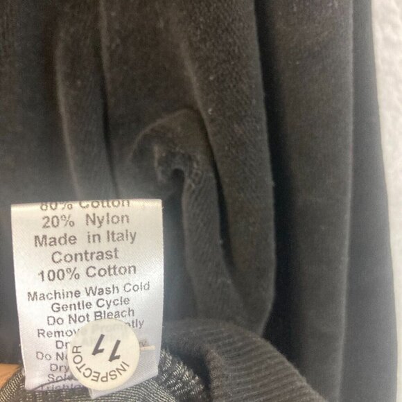 WILT Slouchy Velour Cardigan Sweater Black Womens XS Velour Made In USA Boxy - Picture 10 of 12